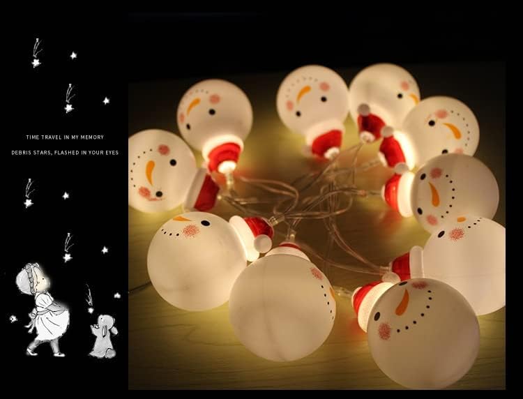 שלג חג המולד הוביל אור מחרוזת צבעוני חג המולד מחרוזת אורות המפלגה דקורטיבי מנורת שלג תליון קישוט