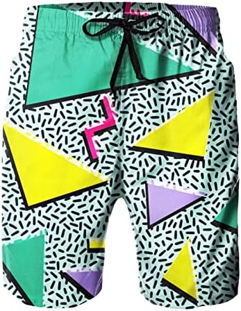 מכנסיים קצרים של בונלור משנות ה -80 לגברים בגד ים משנות ה -90 רטרו מכנסי מסיבת קיץ משנות ה -80 מכנסי