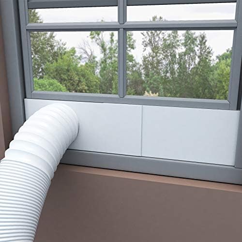 ForestChill ערכת צלחות חותם חלון מזגן ניידות לצינור פליטה בקוטר 5 אינץ ', ערכת אוורור אוניברסלית של AC לחלונות