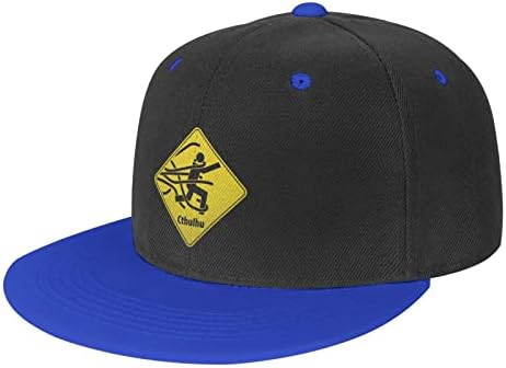 ZXLQ CTHULHU MYTHOS PUNK HIP HIP BASEBALL CAP, כובע SNAPBACK מתכוונן לילדים כובעי כובעי שחים שטוחים