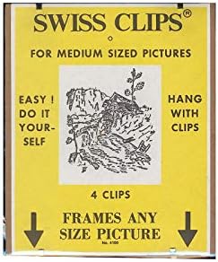 BC יבוא קליפים שוויצריים לתמונות בגודל בינוני, כולל 4 קליפים