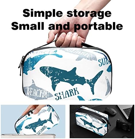 נייד אלקטרוני ארגונית פאוץ שקיות כרישים לגלוש לבן נסיעות כבל אחסון תיק עבור כוננים קשיחים, מטען,