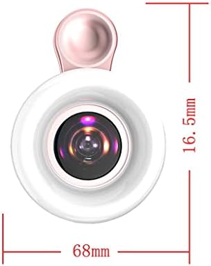 N/A טלפון נייד מילוי אור 15X עדשת מאקרו ניידת טבעת LED ניידת טלפון פלאש טלפון מנורה selfie מנורת טבעת אוניברסלית