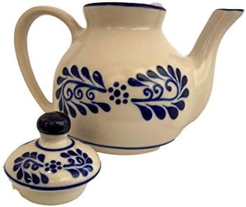 קרמיקה Talavera Teapot 3 -CUP סיר תה קומקום 700 מל 23 אונקיות - Tetera Ceramica Mexicana Tetera Colonial