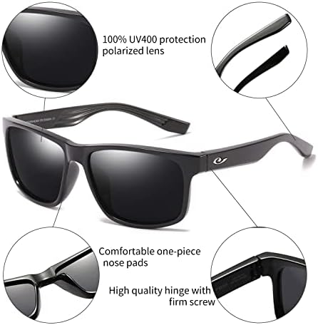 משקפי שמש מקוטבים טרמיים לגברים נשים UV400 הגנה על ספורט דיג משקפי שמש נהיגה גוונים