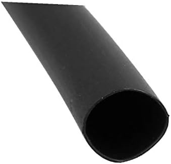 חדש LON0167 6 ממ דיא 2: 1 חום מכווץ צינור צינור שרוול כבל חוט שחור 10M אורך (6 ממ Durchmesser