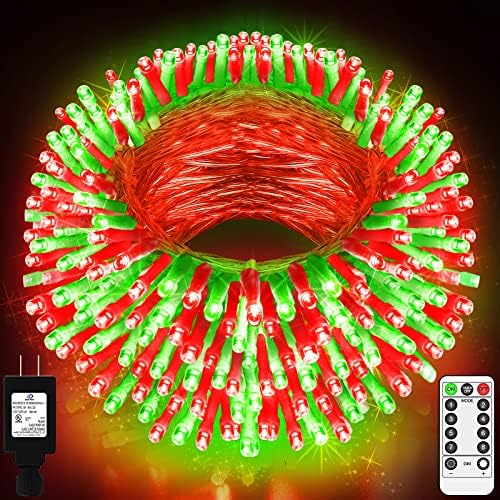 אורות חג המולד של JXLEDAYY חיצוניים חיצוניים בגודל 300 מטרים בגודל 99ft אורות מחרוזת לחג המולד זיכרון