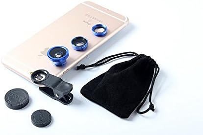 ערכת עדשת טלפון סלולרי אוניברסלי ערכת עדשת עיניים דגים עדשת מרקו עדשה רחבה 3 בעדשת קליפ 1 לאייפון