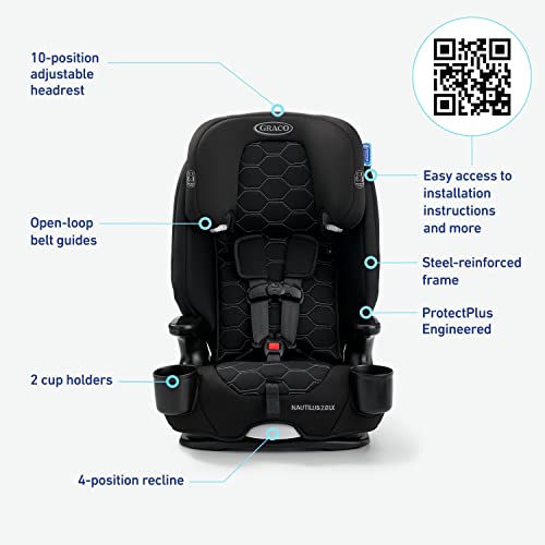 GRACO NAUTILUS 2.0 LX 3-in-1 BOOSTER BOOSTER SEAT FT.