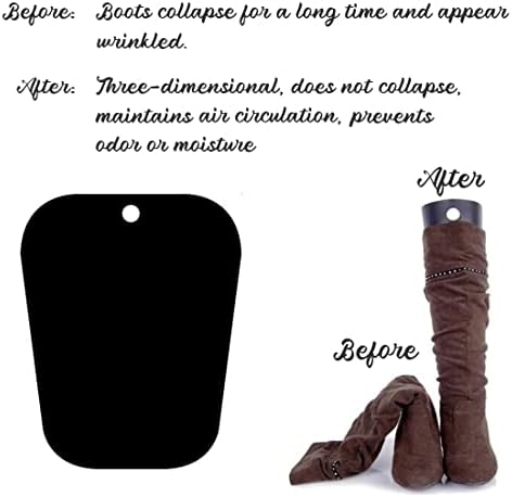 2 זוגות שחור פלסטיק אלסטי סטנד תמיכה מעצב נעל עצים לעבות גבוה אתחול טופס מעצב מוסיף אתחול מחזיק
