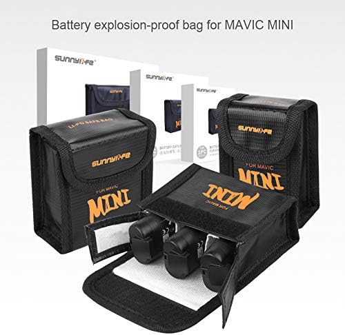 Mavic Mini2, שקית סוללה מיני, חסין אש חסין פיצוץ LIPO אחסון בטיחות סוללות, תיק הגנה על משמר מטען