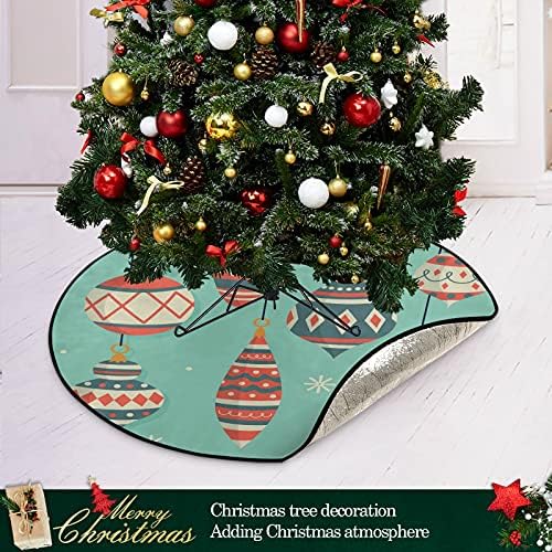 כדורי חג המולד -01 מחצלת עץ חג המולד עץ עץ עץ עץ עץ מגש שטיח מחצלת מתחת לאביזר עץ חג המולד להגנה על הרצפה אספקת