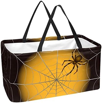 סל קניות לשימוש חוזר עכביש עכביש ניידים מתקפלים תיקים מכולת פיקניק תיק קניות סל כביסה