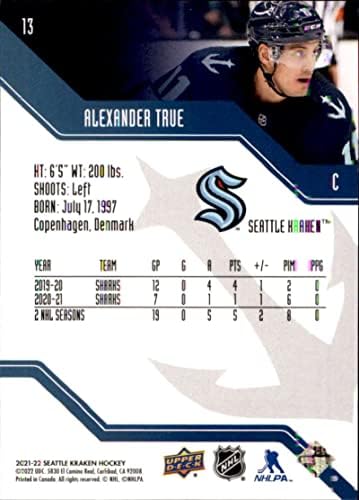 אלכסנדר אמיתי 2021-22 סיפון עליון סיאטל קרגן קופסא קופסא 13 ננומטר+ -MT+ NHL הוקי עונת חניכה