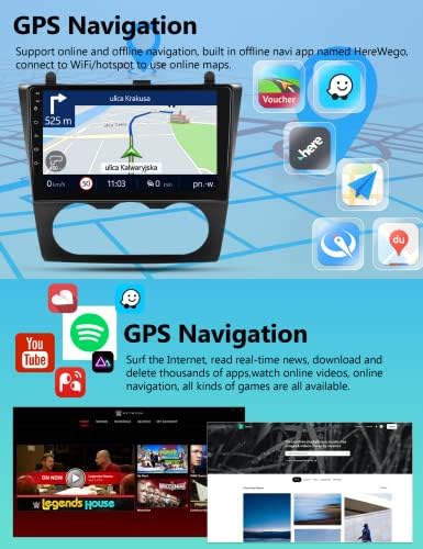 סטריאו רדיו לרכב אנדרואיד לניסן אלטימה 2008-2012 עם Auto Android Auto של Carplay, 9 אינץ ', רדיו מסך