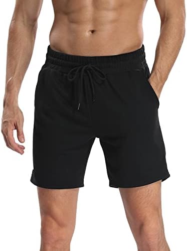 מכנסי זיעה של LRD לגברים 7 אינץ 'אינץ' מכנסיים קצרים בכיס אתלטי מזדמנים