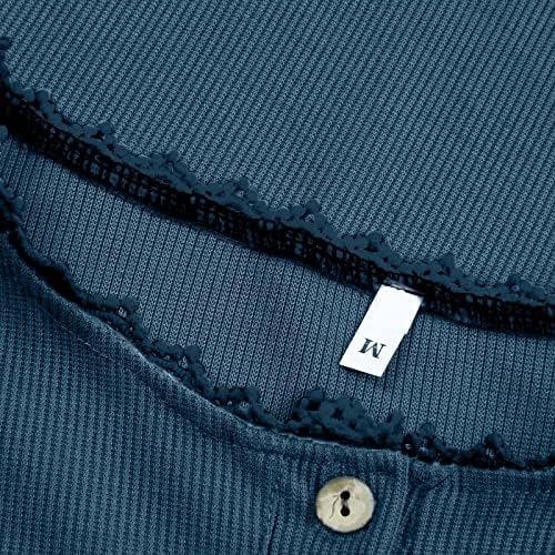 חולצות טרנדי מקרית ארוך שרוול בתוספת גודל קל משקל קיץ חולצות לנשים כיכר צוואר גרפי חמוד