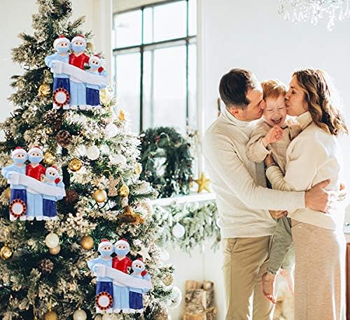 ארטטאו 2020 חג המולד קישוט הסגר בתפזורת אישית משפחה שם חג המולד קישוט ערכת עם מסכת נייר טואלט, 2020