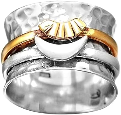 2023 טבעת סיבוב של ירח חדש טבעת דיכאון טבעת פס רחב חושפת טבעת טבעת טבעות סגנון מערביות