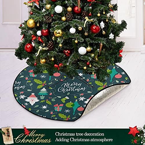 עץ חג המולד של חג המולד מצחיק-כריסטמאס-גב-עץ עץ עץ עמיד למים שטיח מחצלת שטיח מתחת לאביזר עץ חג המולד למגן לרצפת