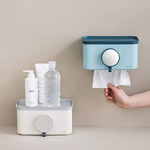 דלואט נורדי קופסת רקמות ABS עם מחזיק נייר קיר קיר רכוב מתלה לאחסן בית מארגן מטבח אביזרי קישוט אמבטיה