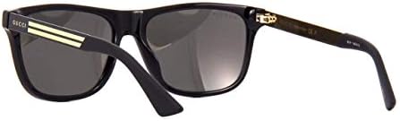 גוצ ' י ג. ג. 0687 - 002 משקפי שמש שחור עם עדשה מקוטבת אפורה 57 ממ