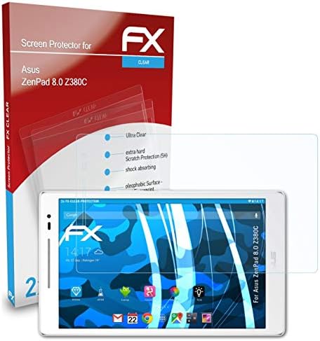 סרט הגנת המסך של Atfolix התואם למגן מסך Asus Zenpad 8.0 Z380C, סרט מגן אולטרה-ברור FX