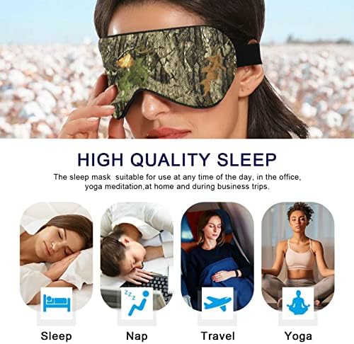 מסכת שינה של שינה מסיכת עיניים הסוואה לציד חום-חום מסכת שינה עין נוחה שינה שינה כיסוי