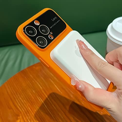 Cooweek Magnetic iPhone 14 Pro Max Case - הגנת מצלמה מלאה, תואמת למגספה, סגול