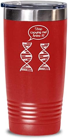 גנטיקאי כוס - רעיון מתנה של גנטיקה מצחיקה - מתנה לביולוגיה - DNA Tumbler - מתנת חנון מדע - תפסיק להעתיק אותי,