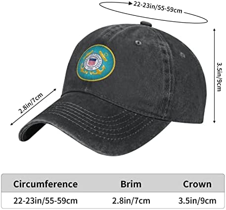 כובע בייסבול של משמר החופים של ארצות הברית כובעי קאובוי מתכווננים כובעי דיג אישה