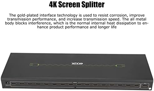 ZOPSC 1 ב -16 HDMI Splitter Splitter Hub מתאם 4K 1080p מתג HDMI מתג תמיכה 3.4GBPS HDCP 1.4, HDMI Propicator