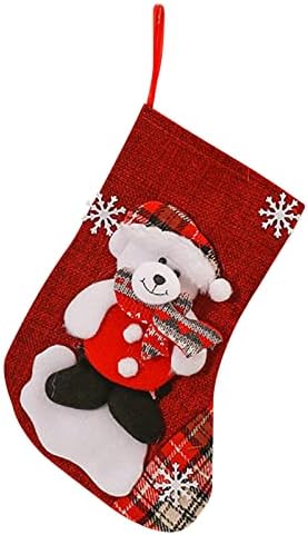03T983 שקית ממתקים גרבי קישוט לחג המולד גרבי חג המולד של איש שלג גרביים