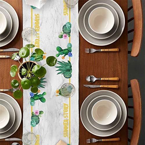 ג'הה קיץ שיש שולחן רצים מסיבת חג עיצוב חתונה מפת שולחן. אביזרי שולחן אוכל