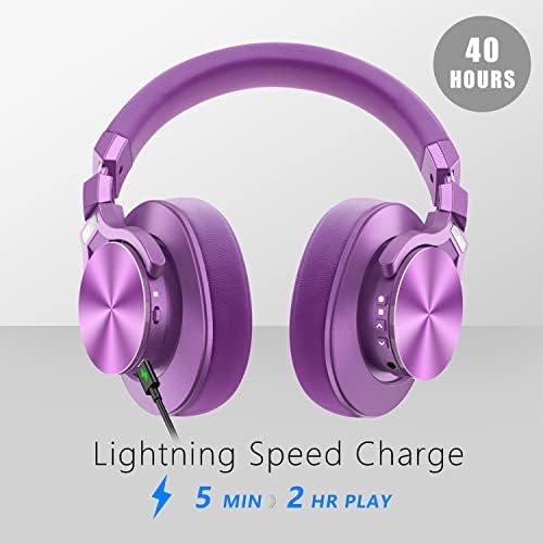 SRHYTHM NC75 PRO מבטלת רעש אוזניות Bluetooth v5.0 אלחוטי 40 שעות זמן משחק על אוזניות אוזניות