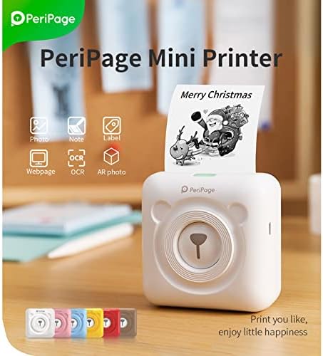 מדפסת תרמית של Jabey Mini, Mini Pocket All-in-One מדפסת תרמית BT תמונה תמונה תווית תזכיר קבלת