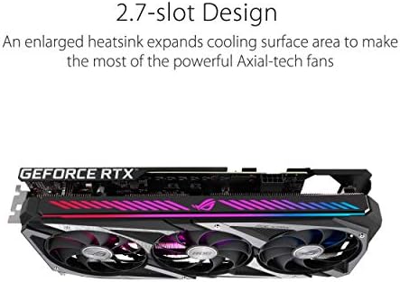 ASUS ROG STRIX NVIDIA GEFORCE RTX 3050 OC מהדורת GAMING כרטיס גרפיקה-PCIE 4.0, 8GB GDDR6, HDMI 2.1, DisplayPort