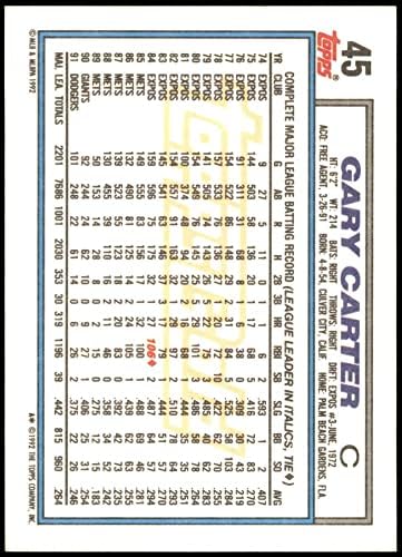 1992 Topps 45 גארי קרטר לוס אנג'לס דודג'רס NM/MT Dodgers