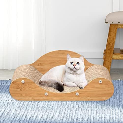 חתול גרדן טרקלין מיטת גלי נייר לטחון טפרי עמיד חתול השריטה חתול ספה לחיות מחמד שינה מיטת קיטי אימון צעצוע,