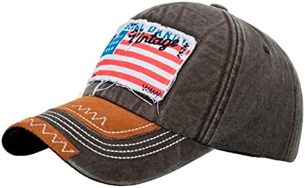 יוניסקס בציר שטף בייסבול כובע אופנתי אמריקאי דגל מתכוונן אבא כובע גברים נשים לנשימה בייסבול