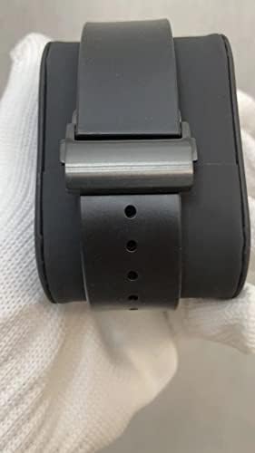 ערכת שינוי שעון סיבי פחמן של AMALL עבור Apple Watch 7 45 ממ מארז פחמן, עבור 6 SE 5 4 44 ממ רצועת גומי פלואורו