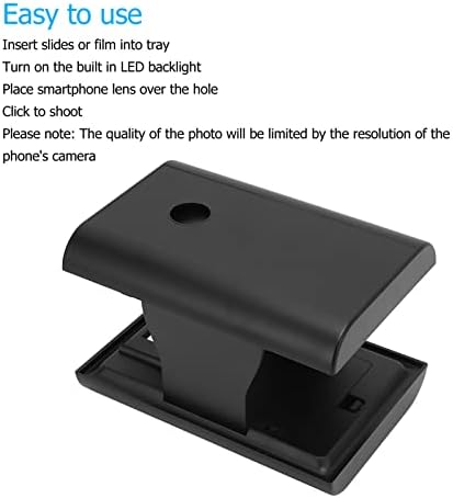 סורק שקופיות סלולרי, סורק סרטים סמארטפון מתקפל קל לשימוש ABS for Film שלילי