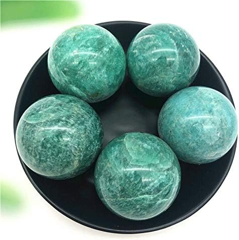 Ertiujg husong306 1pc כדור אמזוניט טבעי קוורץ כדורי קריסטל כדורים