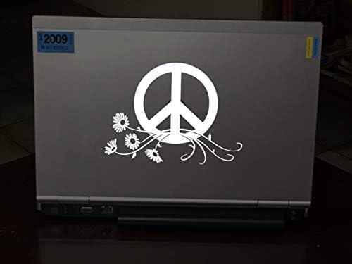 מדבקות השלום סימן סמל מכונית מדבקת חלון - גודל גדול 7 x 5.3 אינץ
