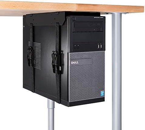פן אלקום מתחת לשולחן מחשב הר, מתכוונן רצועות להתאים עד 71 סנטימטרים - מחשב מגדל מחזיק
