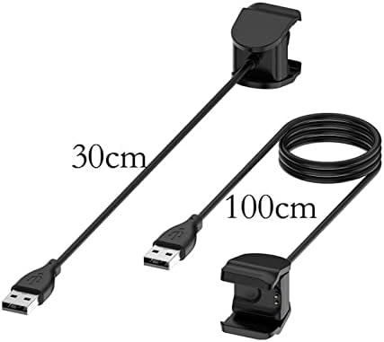 EEOM שחור 30 סמ 100 סמ מטען תיל החלפה ללהקה 4 5 Band4 Band5 Watch Smart USB כבל נתוני טעינה מהיר טעינה עמיד