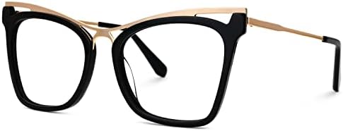 זיילול שיק גדול חתול עין משקפיים מסגרת עם ברור עדשת מתכת משקפי לנשים קאדרה 520498