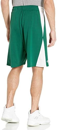עוצמת מכנסי כדורסל רשת שטחית של יהלום, ירוק/לבן כהה, קטן
