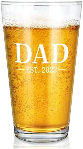 פוטומי אבא אסט 2022 כוס בירה, אבא מתנה לגברים לו אבא אבא אבא חדש צעד אבא חבר בעל, מתנת חג המולד מתנת יום