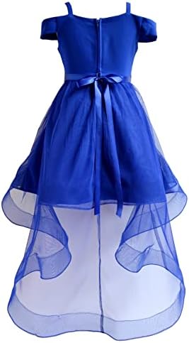 נדיר מהדורות בנות 7-16 רויאל כחול סקובה מיקאדו רשת תכשיט מותניים שמלה